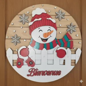panneau bonhomme de neige