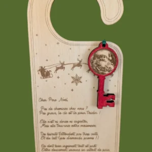 accroche porte clé magique du père noël