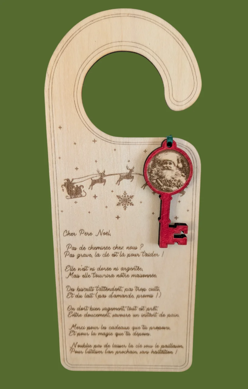 accroche porte clé magique du père noël accroche porte clé magique du père noël