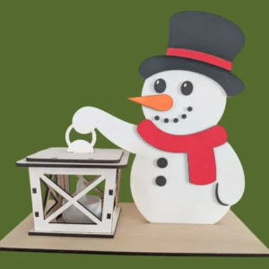bonhomme de neige & lanterne