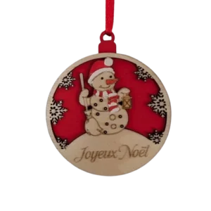 boule de noël bonhomme de neige