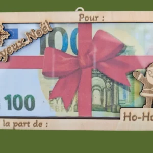 porte billet de noël cadre