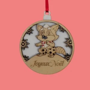 boule de noël raton laveur
